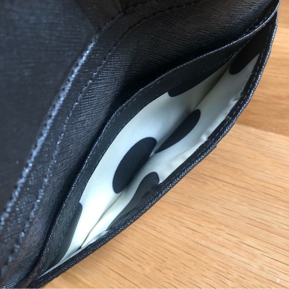 Black Kate Spade Large Bifold Wallet - Saffiano Leather - Picture 8 of 12